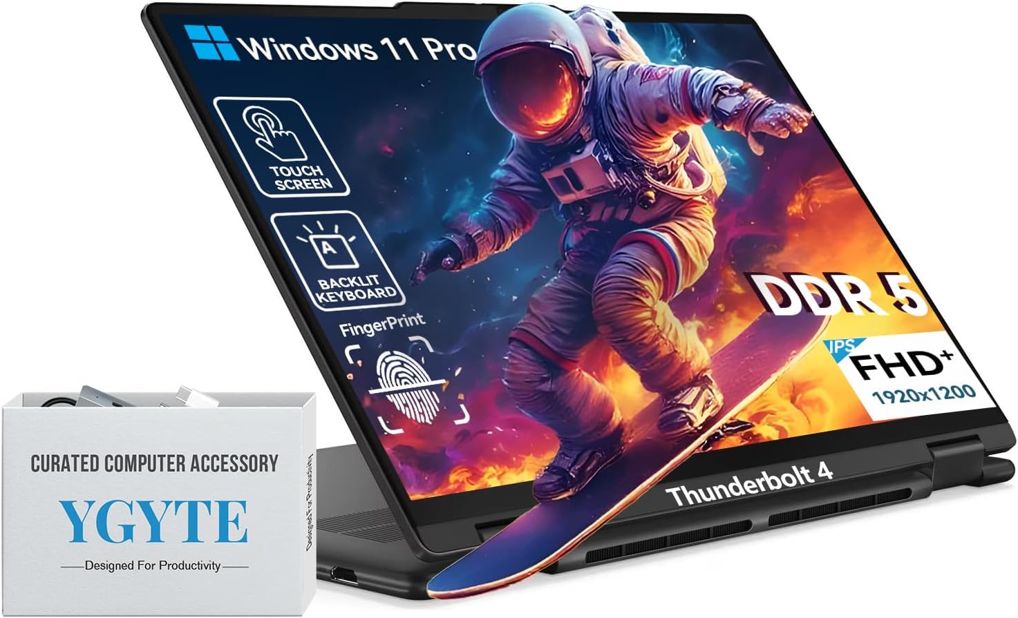 Lenovo Yoga 7 2 in 1 Laptop Touchscreen|16' FHD+ 360 Foldable Touch Screen Convertible,Intel 12-Core Ultra 7, Windows 11 Pro|Backlit 10-Key|Fingerprint|16GB DDR5 RAM 1TB SSD