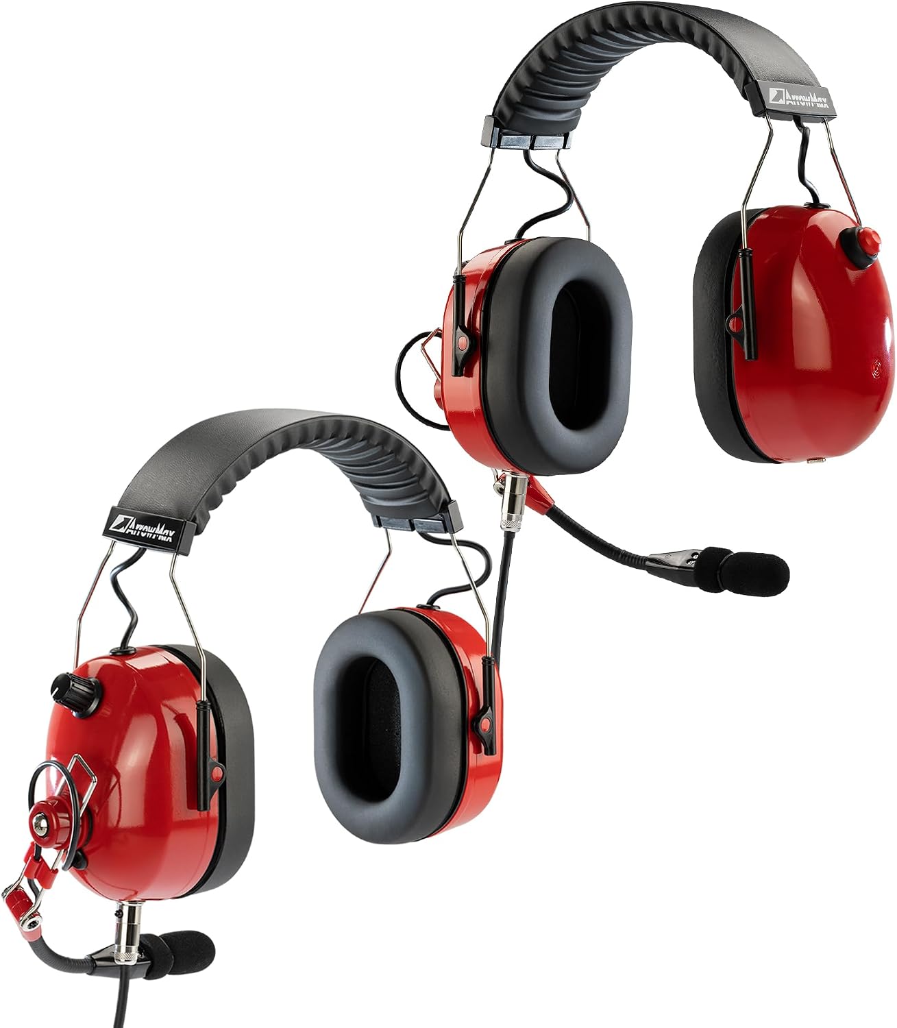 Arrowmax AHDH0042-RD-M1 Over The Head Noise Cancelling Headphone Compatible with Motorola CP200D CP100D R2 DEP450 BPR40D CP200 CP185 BPR40 Yaesu FT-65 FT-25 FT-4X/V XiR P3688