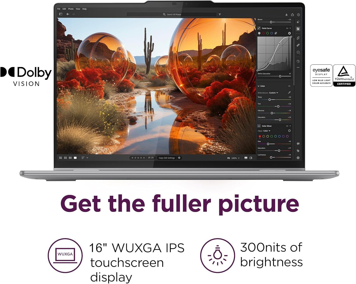 Lenovo Yoga 7 2-in-1 Lightweight Performance Laptop 16' 2K Touchscreen, AMD Ryzen 7 8840HS, 16GB RAM, 1TB SSD, Wi-Fi 6E, Bluetooth 5.3, Windows 11 Home with GalliumPi Accs.