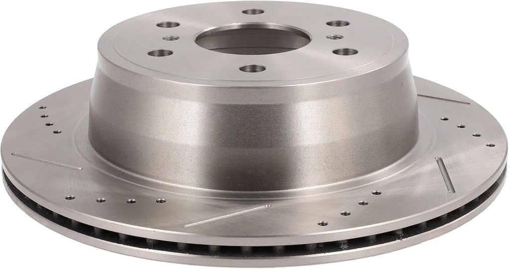 CCIYU D1194 55133 Brake Kit Fit For Chevy For Avalanche 2007-2013,For Silverado 1500 2007-2013,For Suburban 1500 2007-2014,For Tahoe 2007-2014, Rear Disc Brake Rotor and Pad Set 6PCS
