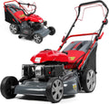 173cc Self Propelled Gas Lawn Mower, 20' 3-in-1 Mulch/Bag/Side-Discharge with 60L Bag,Heavy Duty for Hills, Thick Grass & Large Yards, Rear Wheel Drive for Easy Maneuvering Red