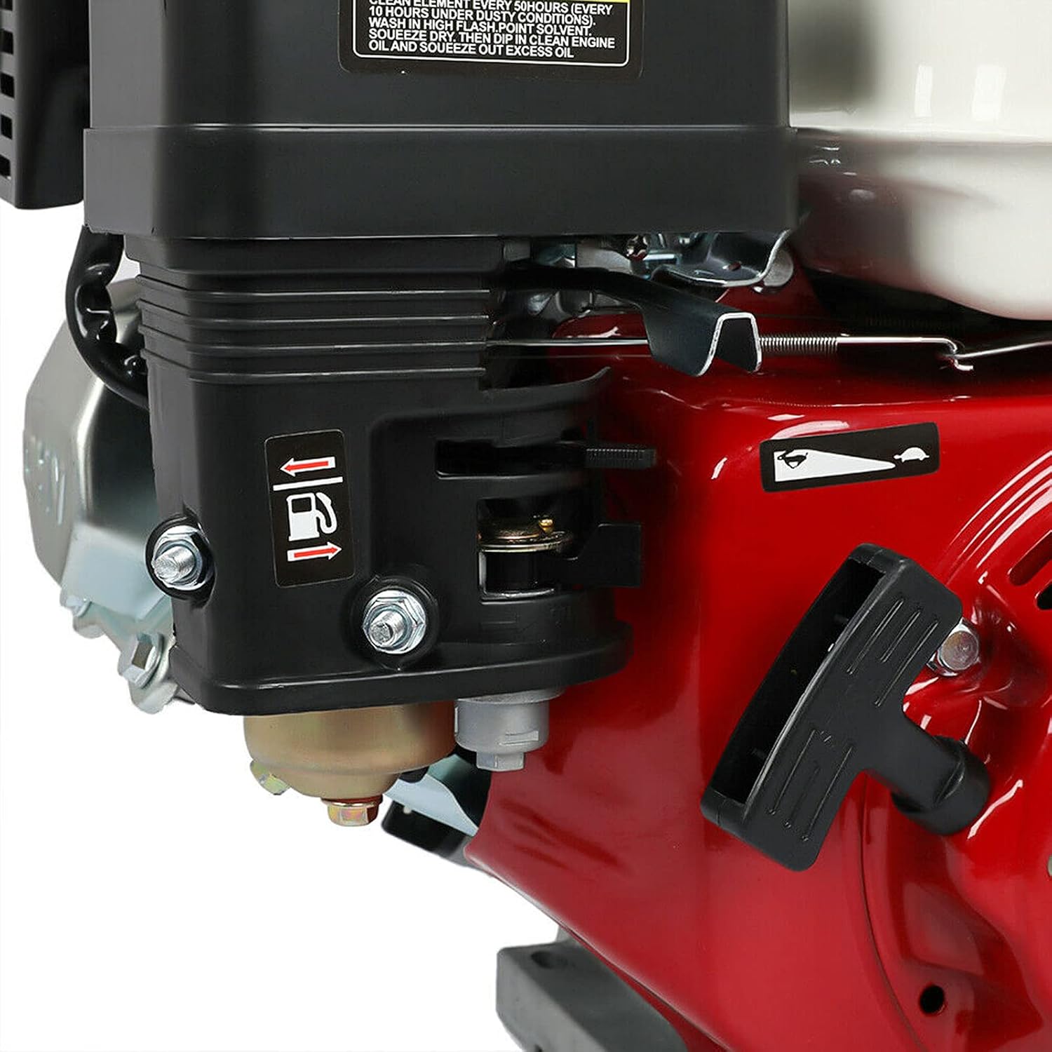 6.5HP 160CC Gas Engine Replaces, 4 Stroke Pull Start Petrol Engine, OHV Air Cooled Shaft Pullstart, Motor Power 3600RPM for Honda GX160, Lawnmower, Log Splitters, Chipper