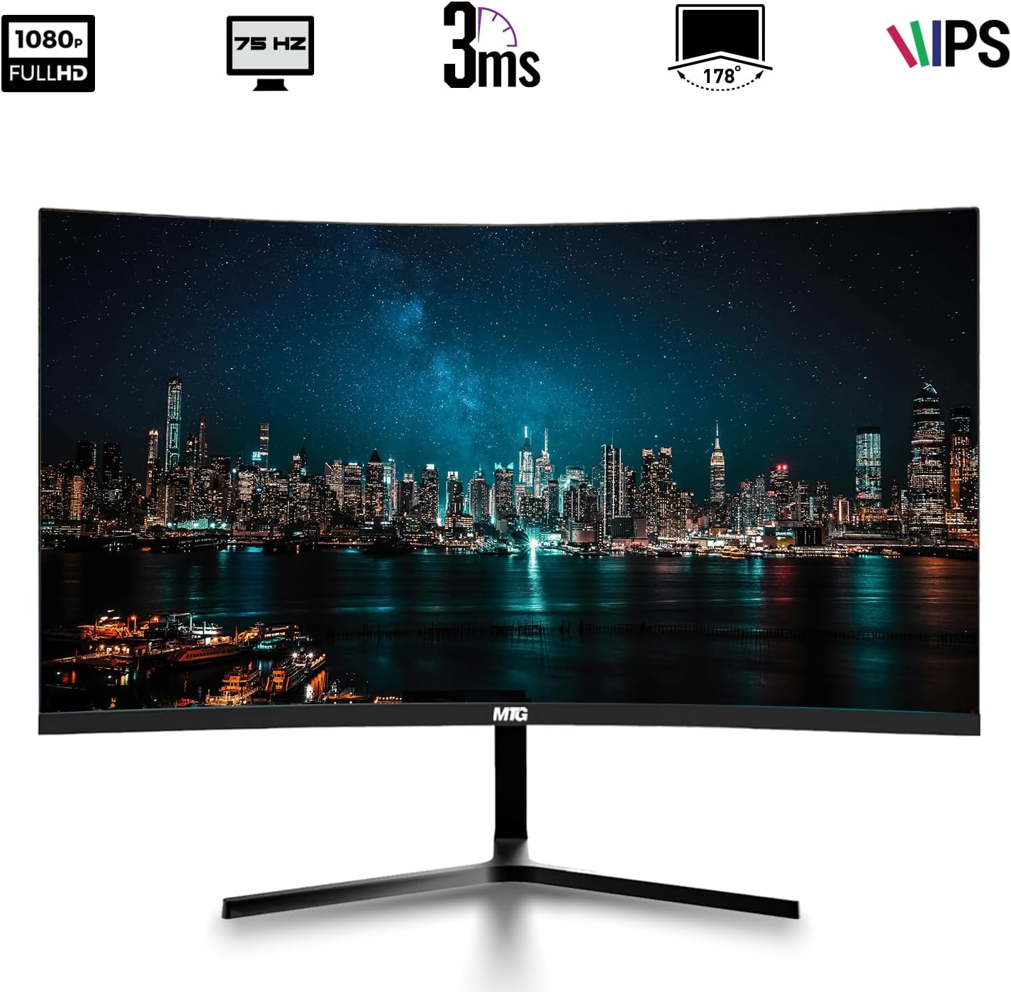 TechMagnet All in one Desktop Computer,Cheetah 6,Intel Core i5 6th Gen,8GB DDR3,240GB SSD,New 24 inch Curved Display,Wireless Keyboard Mouse,Speaker,Webcam,USB Wi-Fi,Windows 11(Renewed)