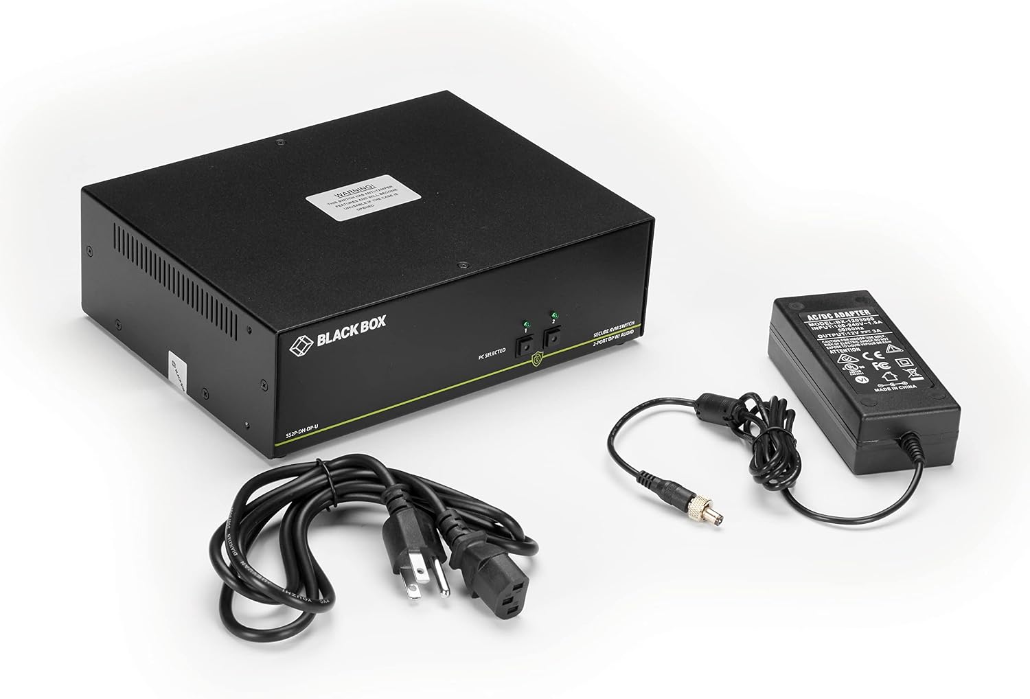 Black Box SS2P-DH-DP-U Secure NIAP 3.0 KVM Switch - Dual-Head, DISPLAYPORT, 4K, 2-Port