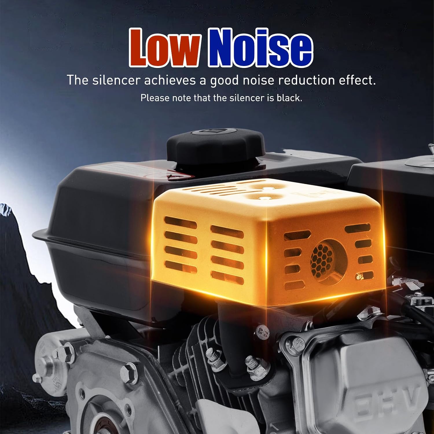Gas Engine, 212CC 7.5HP Gas Engine Electric Start - Side Shaft Motor Gasoline Engine 3600RPM
