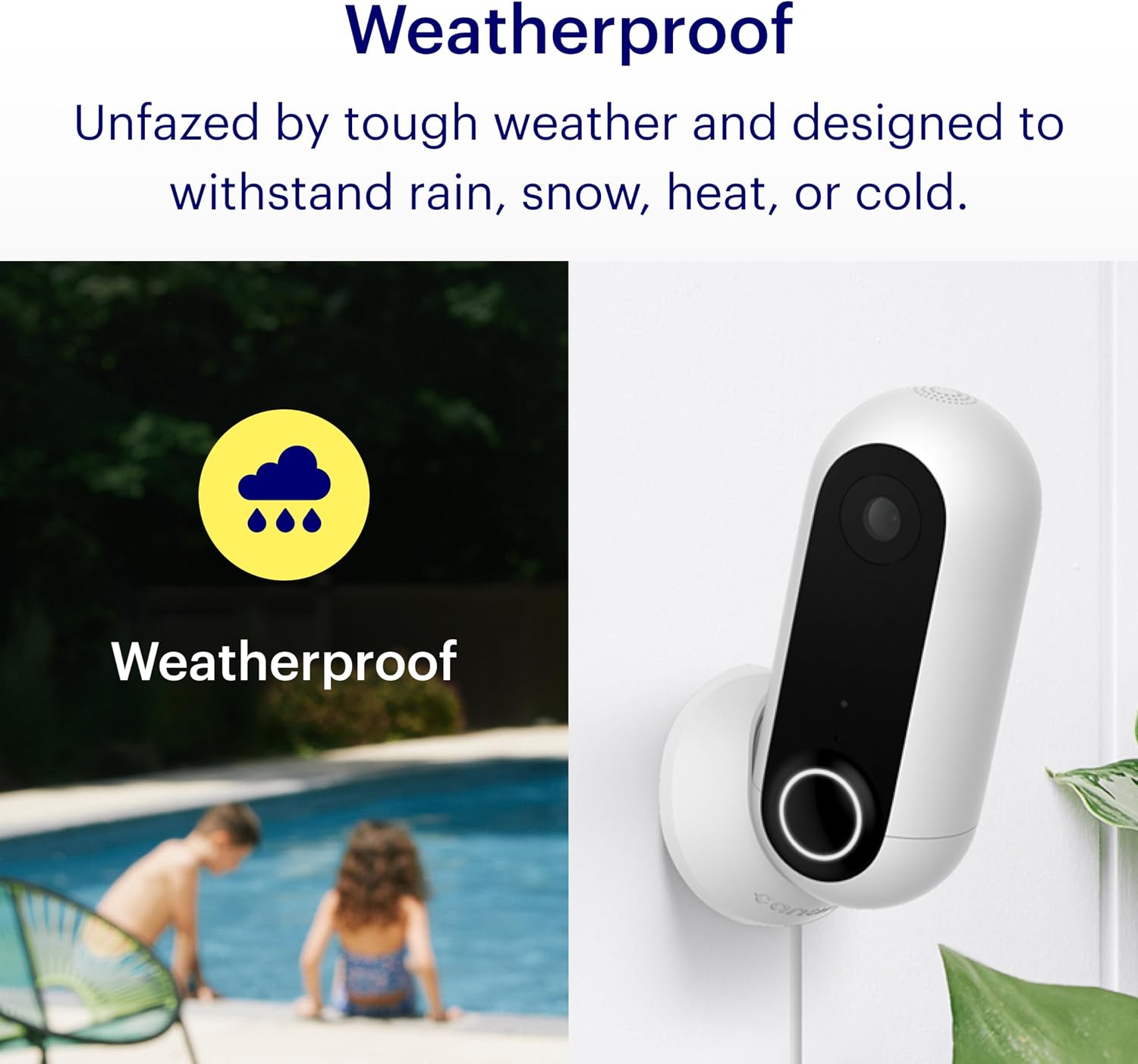Canary Flex Outdoor Indoor Home Security Camera HD WiFi IP | 24/7 Watch Live Video, Weatherproof, Wire-Free & Wired, Motion Alerts, Two-Way Talk, Night Vision, 10x Zoom, Works with Alexa & More