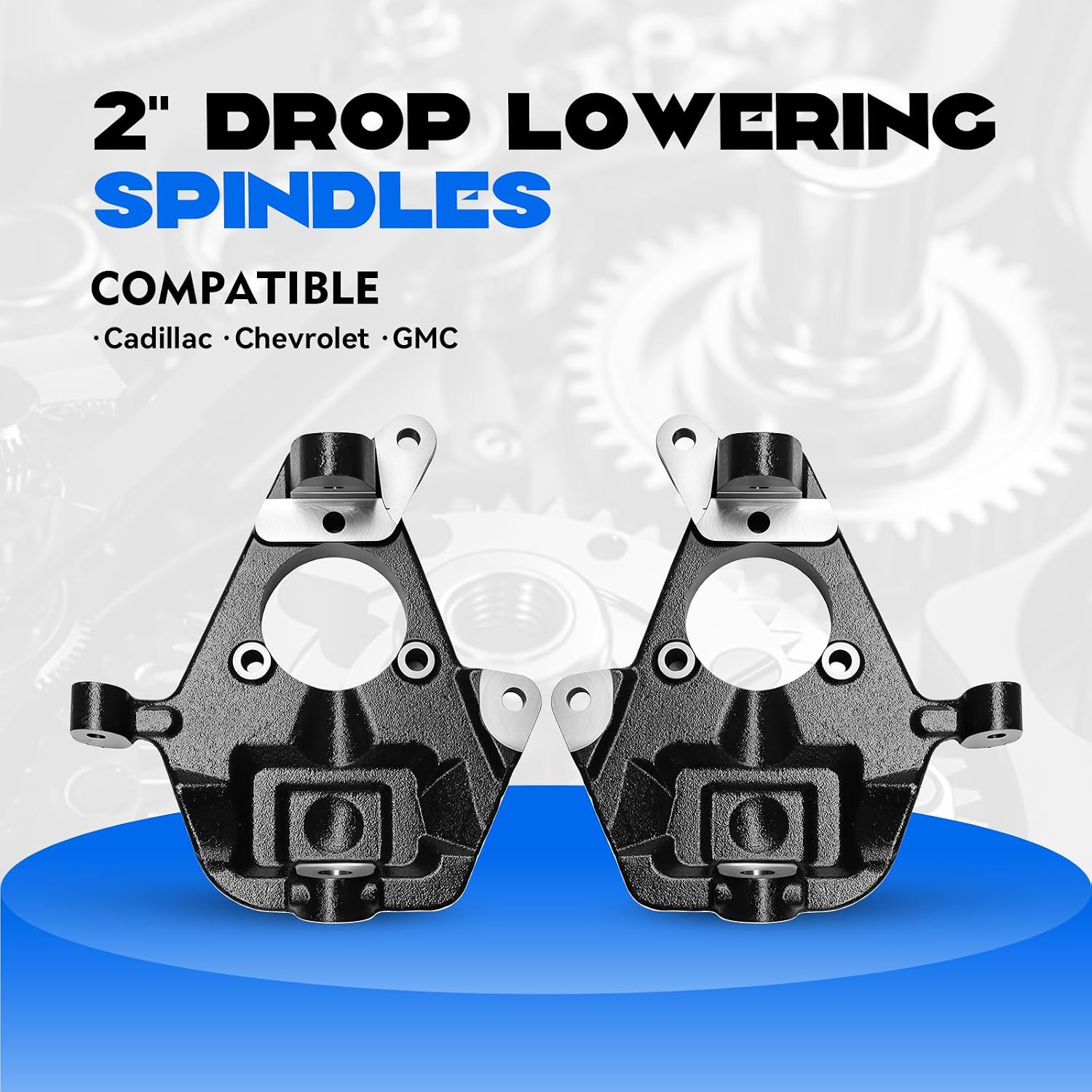 2' Drop Lowering Spindles for 1999-2006 Silverado 1500,for 1999-2007 Sierra 1500 2WD,for Cadillac Escalade/ESV/EXT 2002-2006,1999-2006 Tahoe Yukon,2WD 4WD AWD