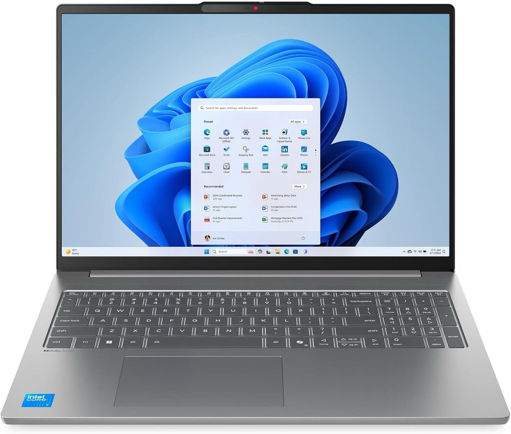 Lenovo IdeaPad Slim 5 Laptop * Intel 7 240H 10-Core * Graphics * 16' WUXGA IPS Touchscreen * 16GB DDR5 * 1TB SSD * Backlit Keyboard * Wi-Fi 6 * 1080p+IR Camera * Win11 Pro