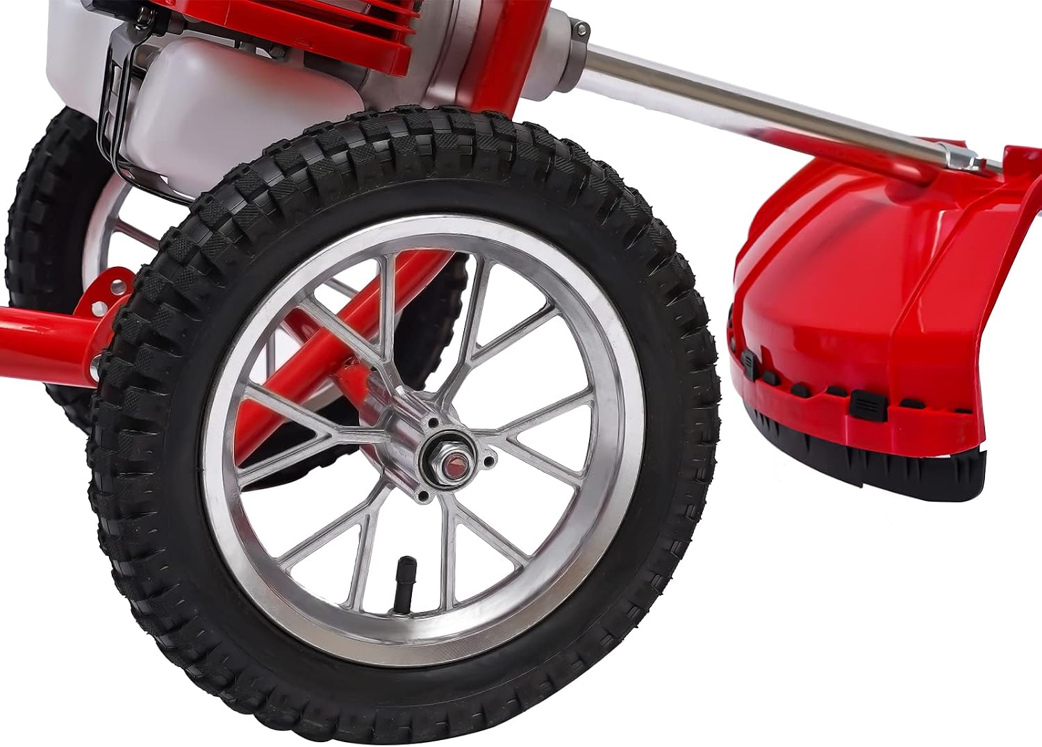 2 Stroke Gasoline Engine Lawn Mower, Hand Push Irrigation Mower Push Lawn Mower Gas Powered