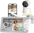 Dr.Care LumiView Max Smart WiFi Baby Monitor - 7' 1080P FHD & 2K Camera, Privacy Mode, Cry & Motion Detection, 6000mAh Removable Battery, Snapshot & Video Recording