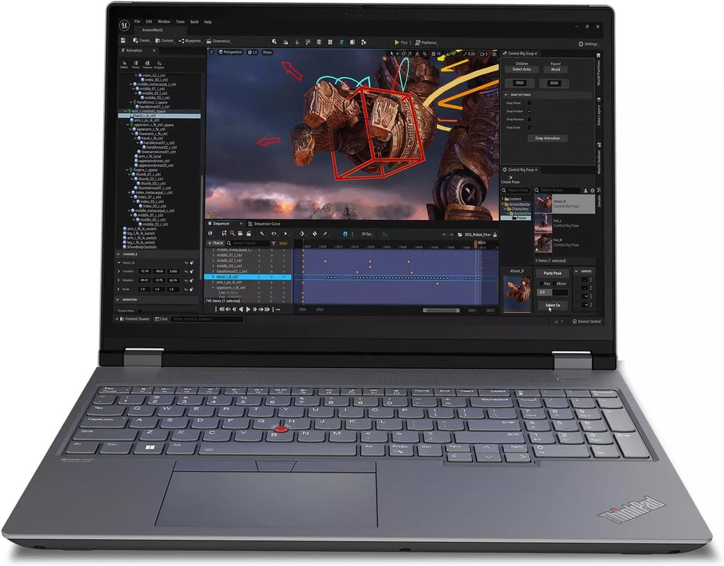 Lenovo ThinkPad P16 Gen 2 Mobile Workstation, 【 i7-14700HX, (64GB RAM + 1TB SSD), 16' 4K WQUXGA (3840 x 2400), 800 nits, RTX 2000 Ada 8G】, Backlit KYB, Fingerprint Reader, Win11 Pro