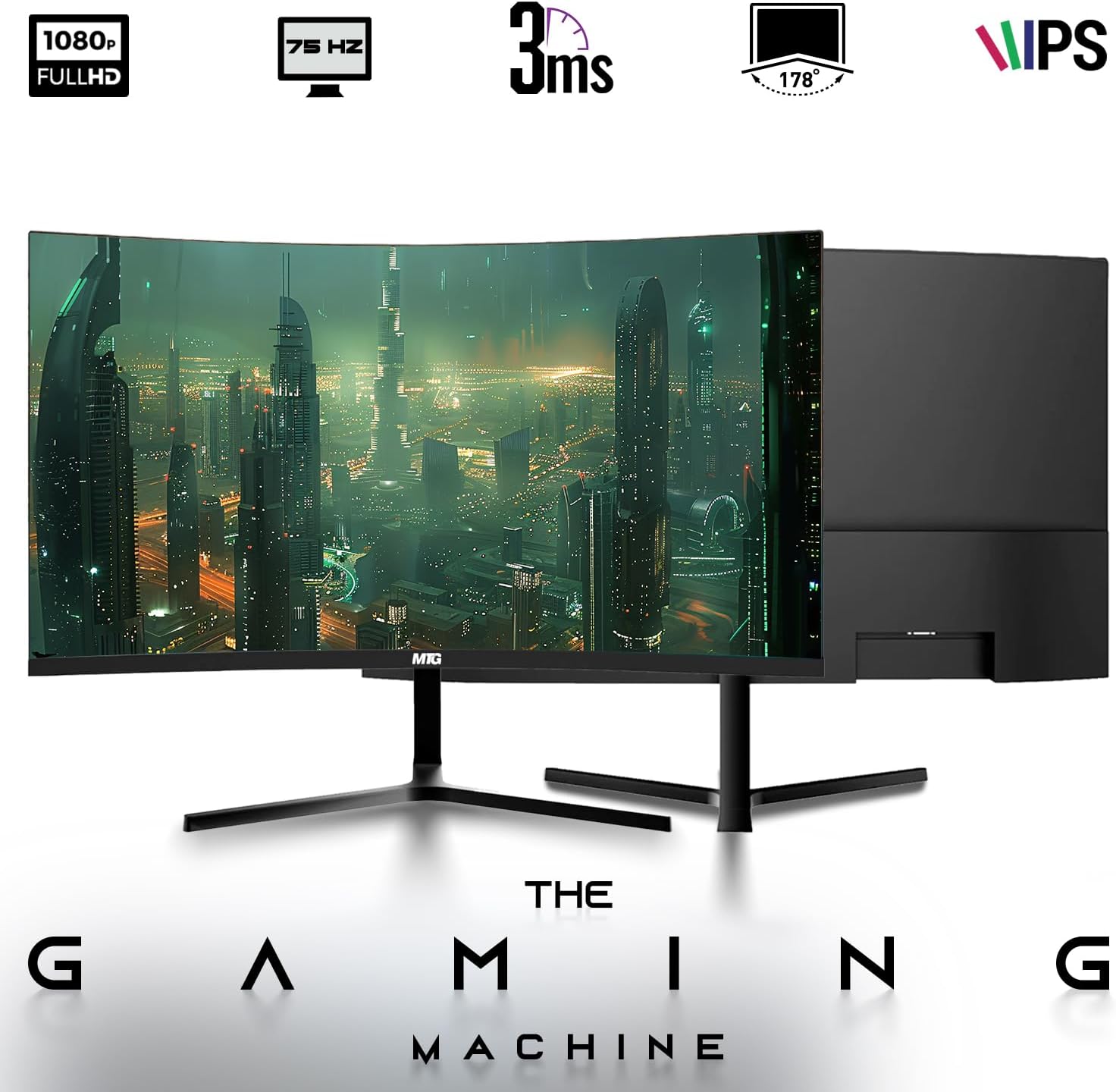 HP Desktop Computer PC Phoenix AMD A10-9700, 16GB RAM, 512GB SSD, Dual 24 Inch Curved Monitor, RGB KBM with AI Copilot, WiFi, RGB Soundbar, Windows 11 (Renewed)