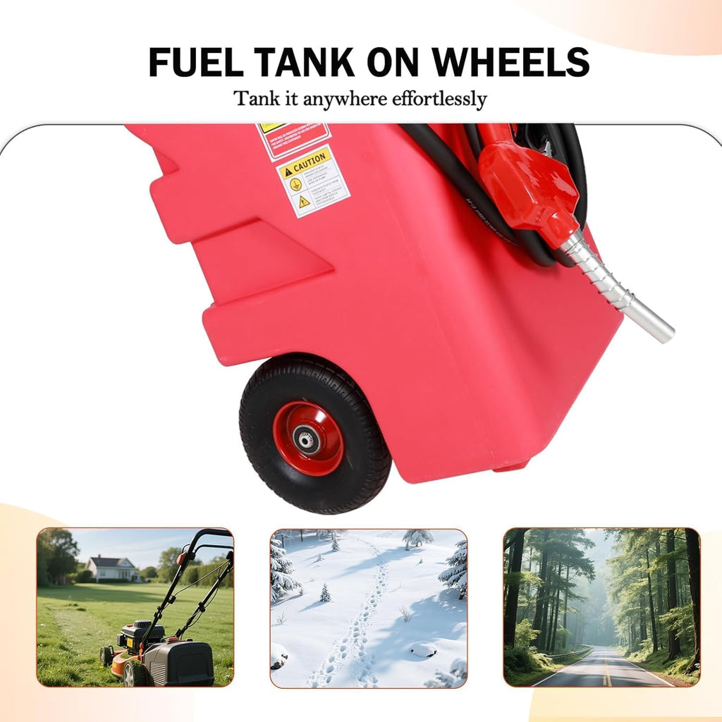 32 Gallon Fuel Caddy 2 Pack, 120L Portable Transfer Caddy with 12 GPM 12V DC Electric Pump for Gasoline Diesel (Pack of 2)