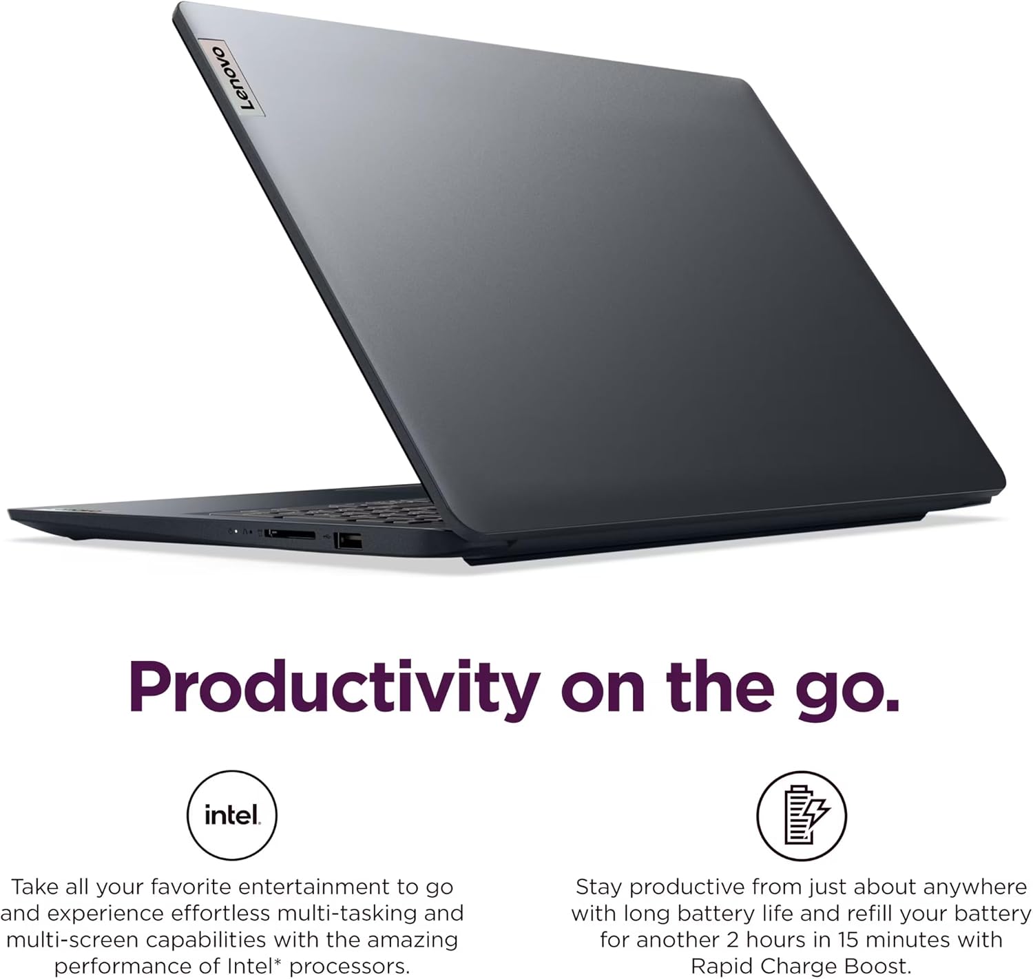 Lenovo IdeaPad 1i Laptop, 15.6' FHD Touchscreen, Intel Core i5-1335U (>i7-1165), 16GB RAM, 1TB SSD, MS Office Lifetime • Copilot AI, 8-in-1 HUB & Mouse, Wi-Fi 6, HDMI, Windows 11, Blue