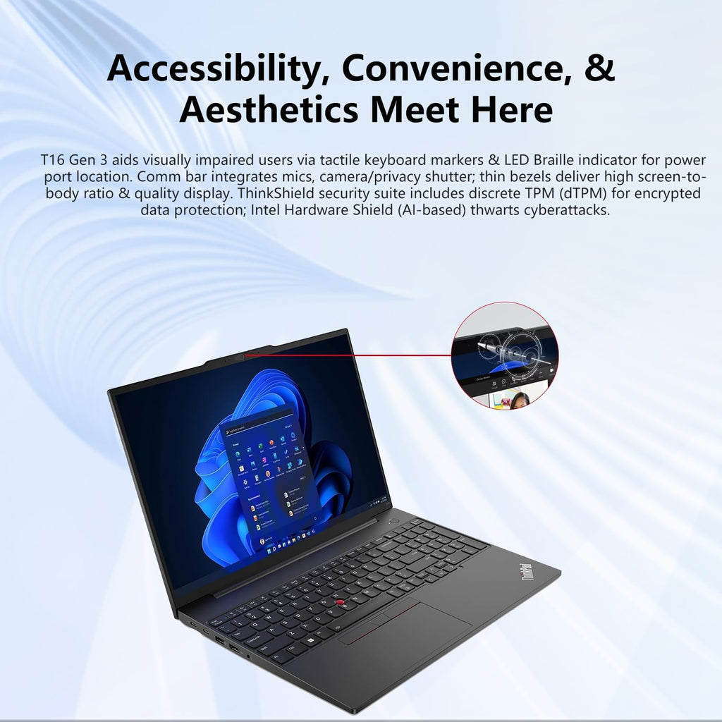 Lenovo V14 Gen 4 Business Laptop, 14' FHD Anti-Glare, Intel 10-Core i7-1355U, 16GB RAM, 1TB SSD, Webcam with Privacy Shutter, Wi-Fi 6, HDMI, Windows 11 Pro, Black, Bundle with Wireless Mouse
