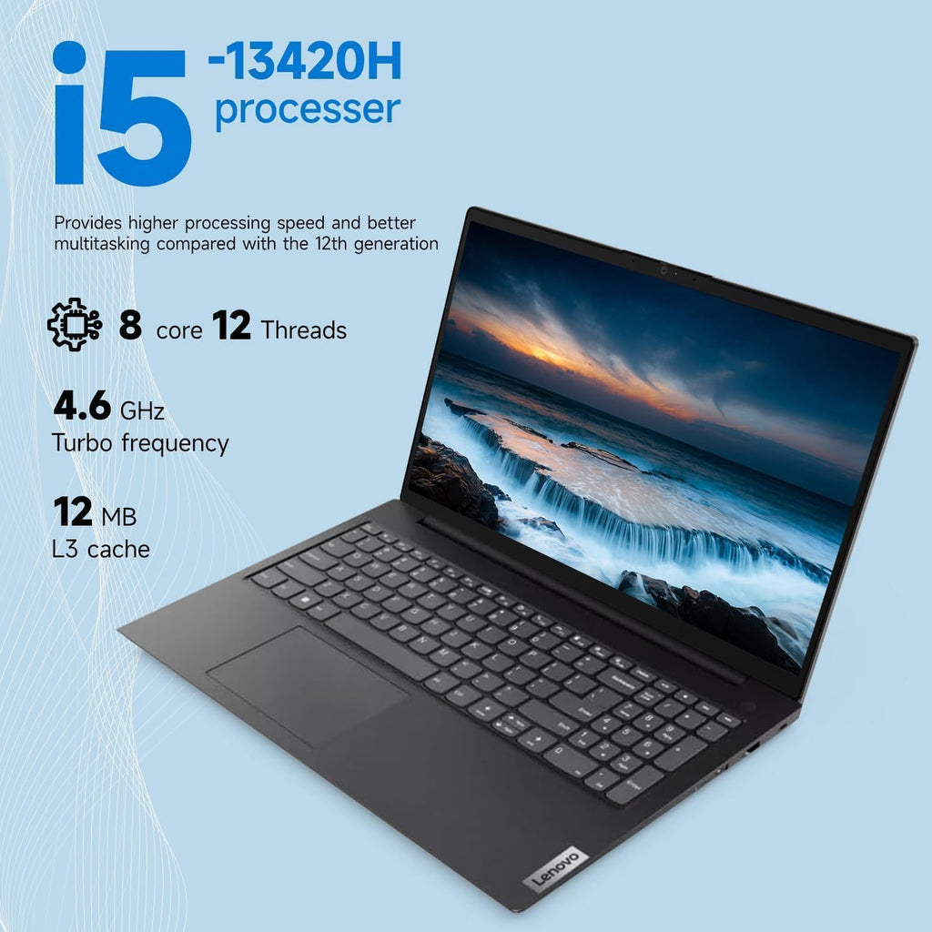 Lenovo V15 G4 Business Laptop, 15.6″ FHD Anti-Glare Display, Intel 8-Core i5-13420H (Beat i7-1355U), 16GB RAM, 1TB SSD, WiFi6, Bluetooth5.2, RJ-45, Windows 11 Home, with 5ave 6-in-1 Accessory Kit
