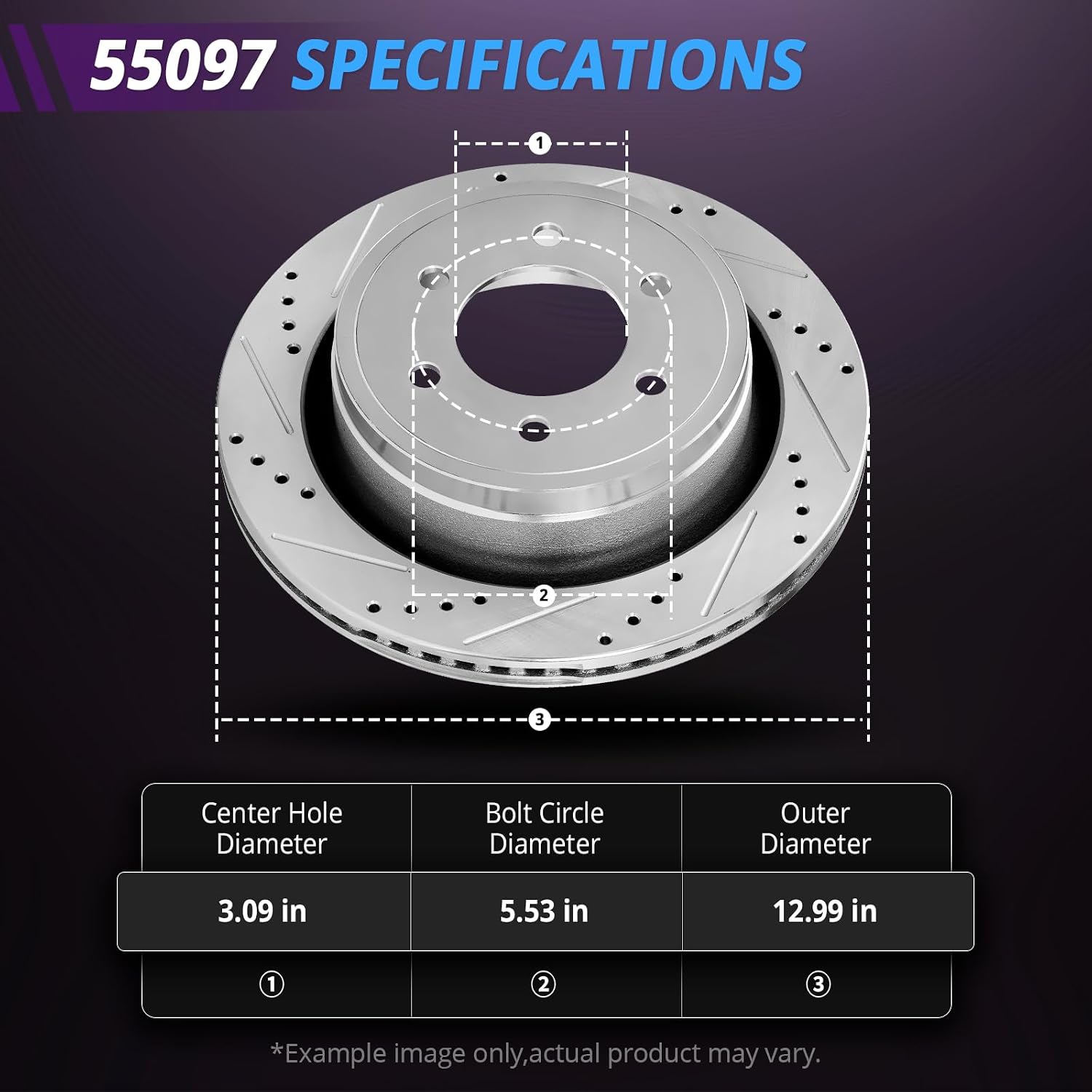 Front and Rear Brake Kit Replacement for 2008 2009 2010 2011 2012 2013 Chevy Avalanche Silverado 1500, for GMC Sierra Yukon XL 1500, Cadillac Escalade ESV Drilled Slotted Brakes Rotors Pads