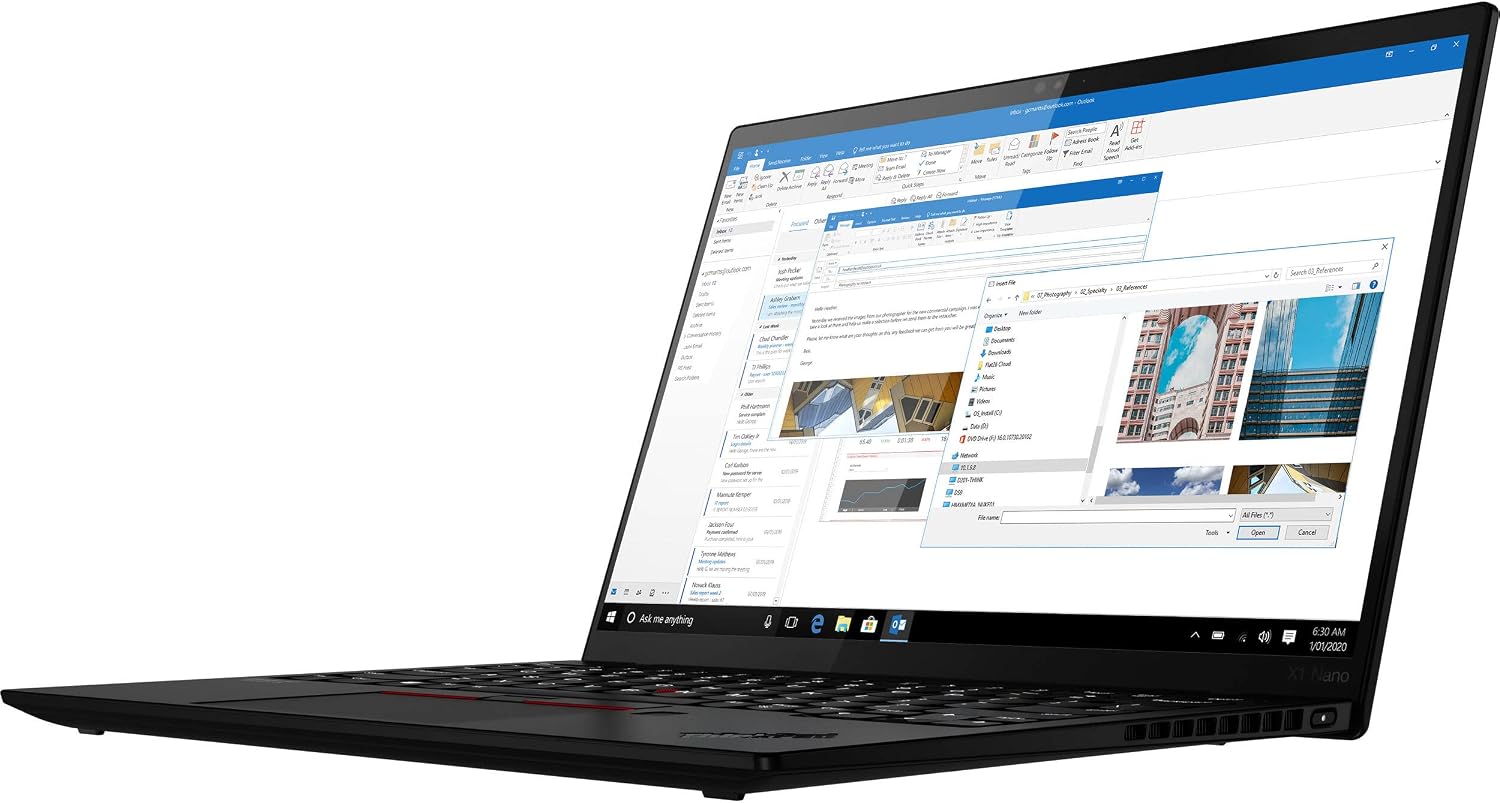 Lenovo Latest ThinkPad X1 Nano Laptop, Intel i7-1180G7, 13.0' 2K (2160 x 1350) IPS, Anti-Glare, 450 nits, Touchscreen, 16 GB RAM, 512 GB SSD, 3 Year Warranty, Win 11 Pro - Black Carbon Fiber Weave