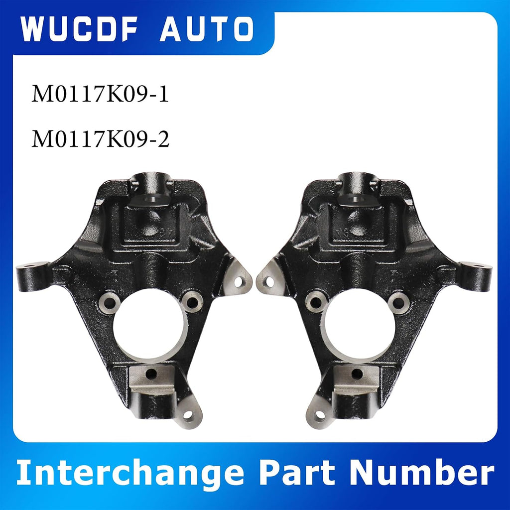 2' Front Drop Lowering Spindles Kit For 2007-2014 Chevy Tahoe For GMC Sierra 1500 2007-2016 2WD 4WD Replaces#M0117K09-1,M0117K09-2