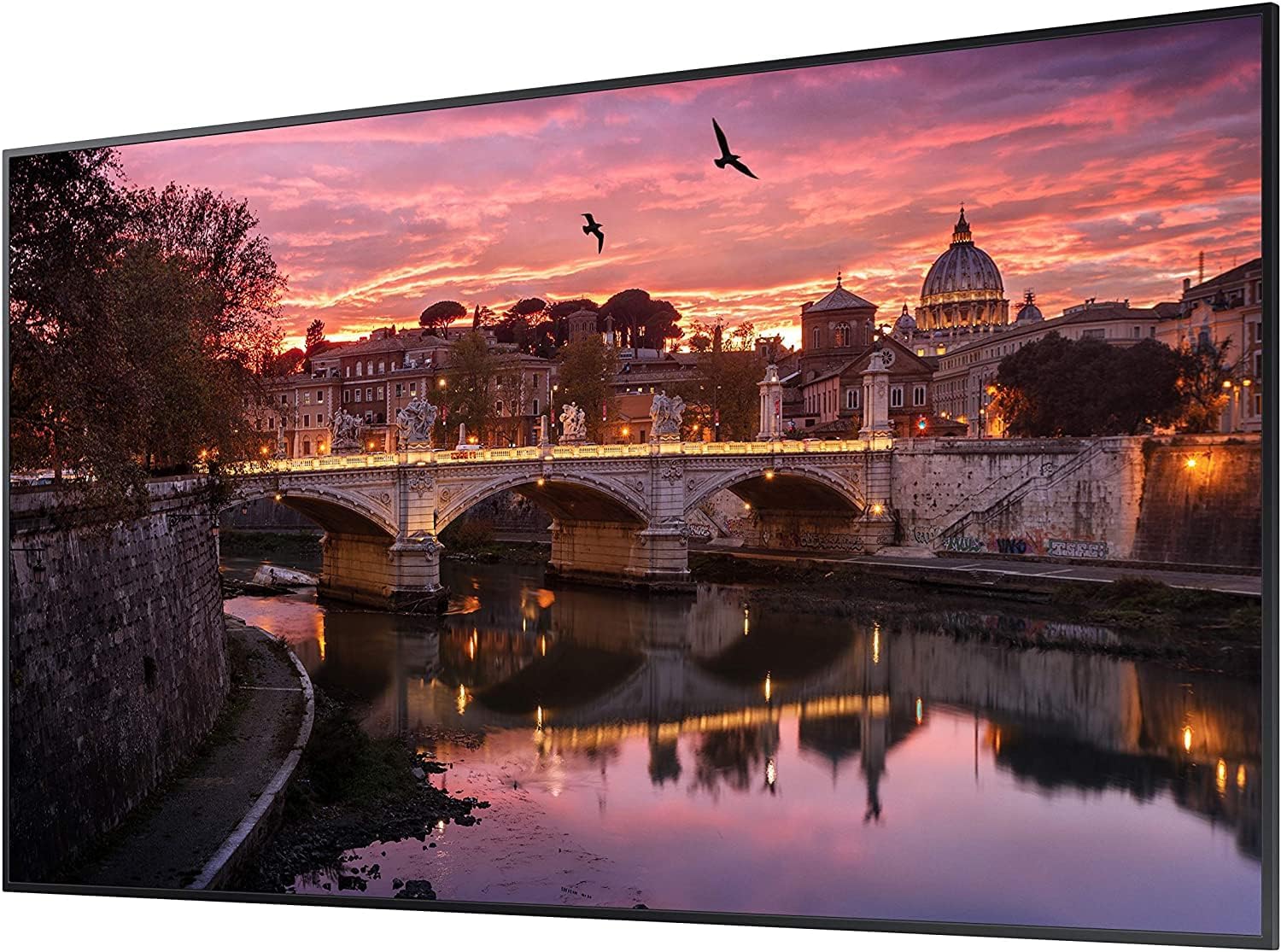 Samsung Business QB55R 55 inch 4K UHD LED Commercial Signage Display for Business with HDMI, Wi-Fi, 350 nit (LH55QBREBGCXZA)