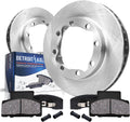 Detroit Axle - Front Brake Kit for 1994-1999 Dodge Ram 2500 3500, 90-00 Chevy GMC K3500 Disc Brake Rotors Ceramic Brakes Pads 1995 1996 1997 1998 Chevrolet Replacement