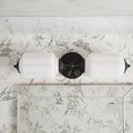 Vintage Milk Glass Bathroom Vanity Light - 2-Light Wall Sconce with Brass Finish Base & Green Glass Shade - Wall Sconce Lighting for Mirror, Kitchen, Living Room, Gallery (Bulbs Included) (white)