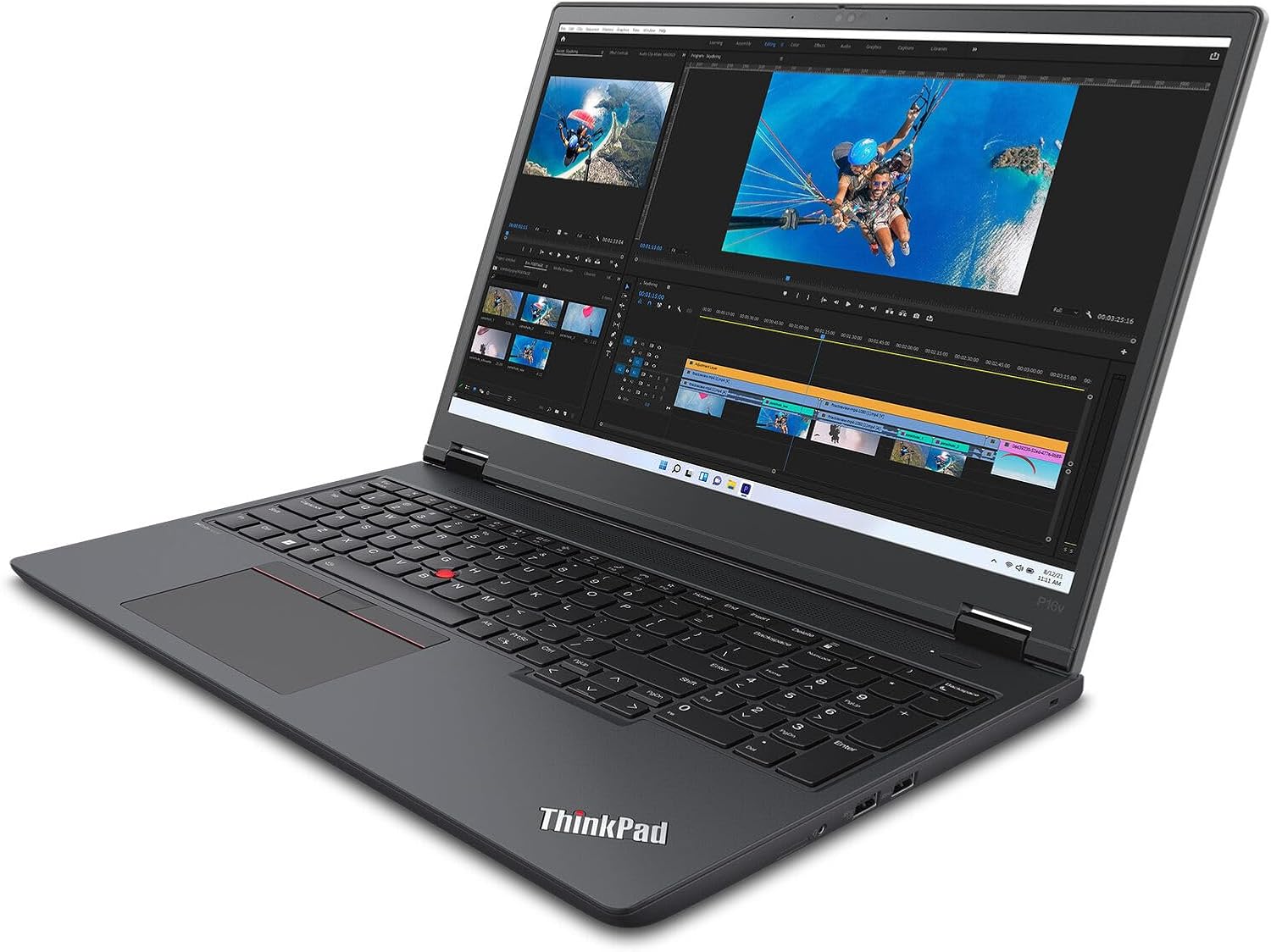 Lenovo ThinkPad P16v Gen 1 Intel Core i7-13700H, 14C, 16' 16' WQUXGA (3840x2400), IPS, 800 nits, 32GB RAM, 1 TB SSD, NVIDIA RTX A1000 Backlit KYB, Fingerprint Reader, Windows Pro