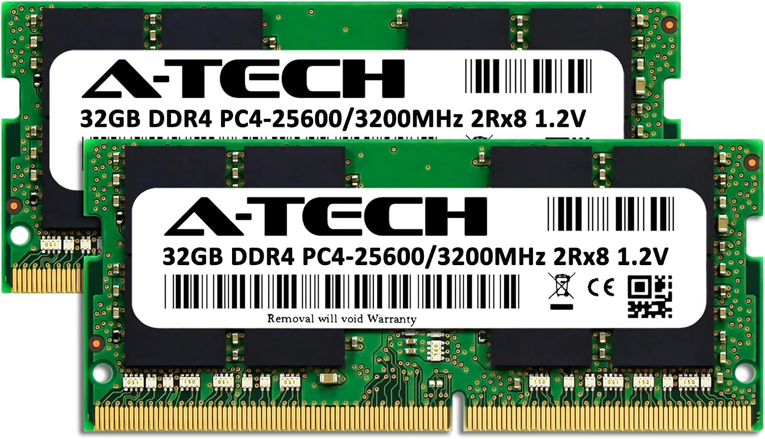 A-Tech 64GB Kit (2x32GB) RAM for Lenovo Legion 5/5i Gaming Laptop | DDR4 3200MHz PC4-25600 SODIMM 2Rx8 1.2V 260-Pin Non-ECC SO-DIMM Memory Upgrade