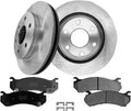 PM Auto Set of 6 Front 305mm Brake Disc Rotors-Ceramic Brake Pad Kit Replacement For 2007 Chevrolet Silverado 1500 Classic Rear Disc