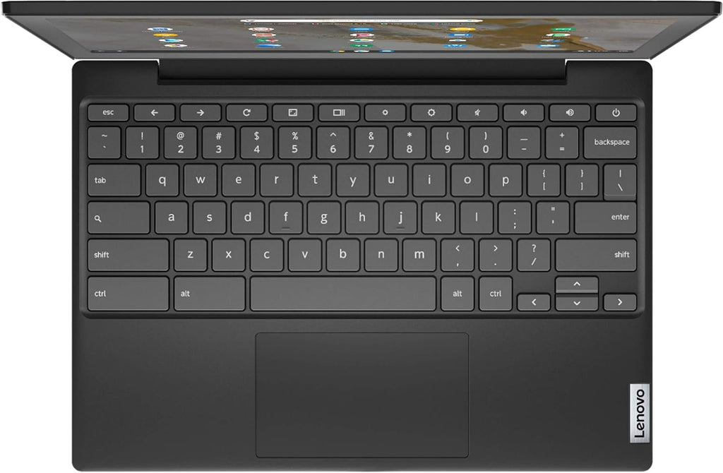 Lenovo Chromebook 3 11.6' HD (1366 x 768) Chromebook Business Laptop, AMD A6-9220C up to 1.8 GHz, 4GB DDR4, 32GB eMMC, Webcam, Bluetooth, Chrome OS, EAT 64GB SD Card, Onyx Black