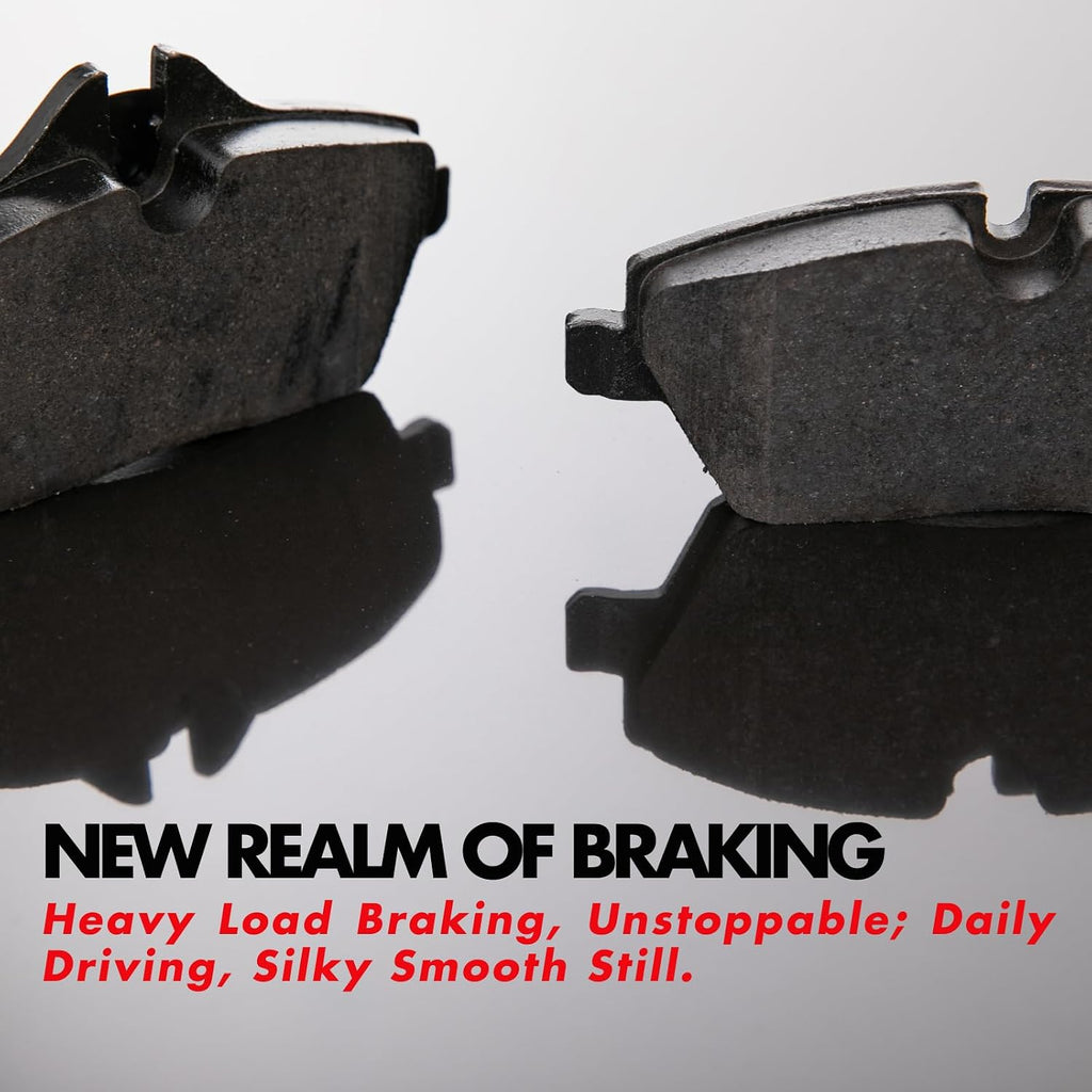 Pack of 4 Rear Brake Pads and Rotors Kit Automotive Replacement Brake Kits for Chevy Silverado 1500 Classic 2007-2007 for GMC Sierra 1500 Classic 2007-2007