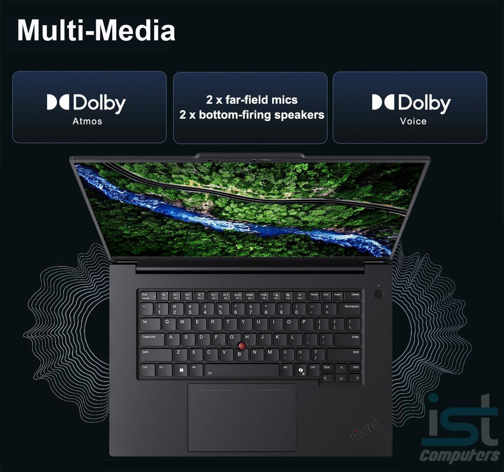 Lenovo ThinkPad T1g Gen 8 Mobile Workstation Laptop (NVIDIA RTX 5070 8GB, Intel Core Ultra 9 285H, 64GB DDR5, 2TB SSD, 16' 3.2K OLED Touchscreen) for Business, Gaming & Design, Fingerprint, Win 11 Pro