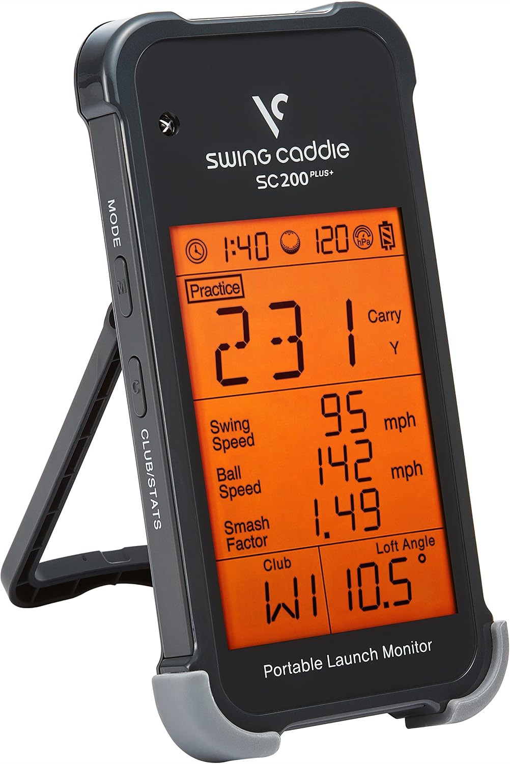 Voice Caddie Portable Golf Launch Monitor and Swing Analyzer with Real-Time Shot Data Tracking | Ideal Golf Swing Trainer/Training Equipment for Indoor & Outdoor | Up to 20 Hours Battery Life
