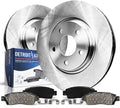 Detroit Axle - 4pc Front Brake Kit for 2013-2024 Mazda CX-5, Disc Brake Rotors Ceramic Brake Pads 2014 2015 2016 2017 2018 2019 2020 2021 2022 2023 Replacement