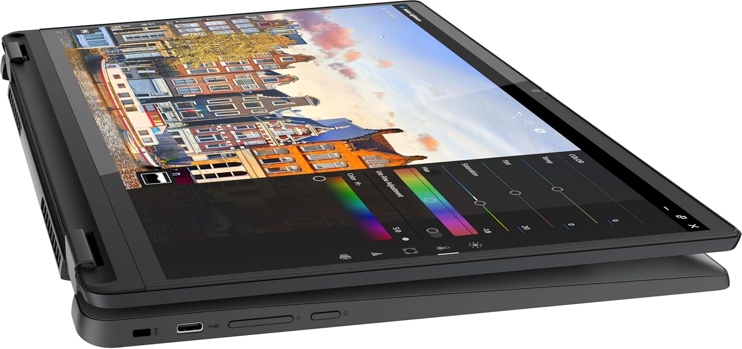 Lenovo IdeaPad 5 Flex 5i Chromebook plus 14' FHD+ 2-in-1 Touchscreen Laptop (Intel 6-Core i3-1315U, 8GB RAM, 256GB SSD) Business, Home, Students, Slim, 1080p Webcam, Backlit, Wi-Fi 6E, Chrome OS, Gray