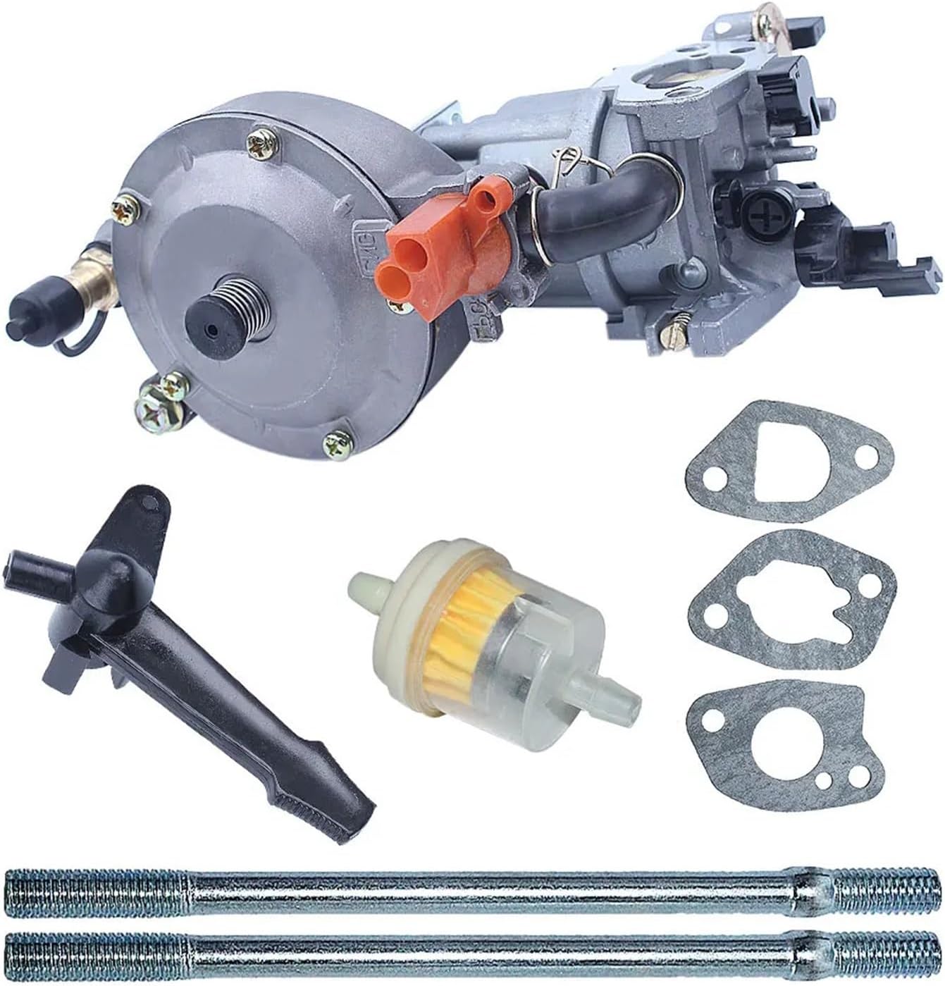 Carburetor With Gasket Bolt Fuel Filter Kit Compatible For Honda GX200 GX160 GX 160 200 Lawn Mower Engine Motor Spare Parts