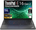 Lenovo ThinkPad E16 Gen 2 Touchscreen 16' FHD+ Display, Intel Ultra 5 125U, 32GB DDR5 RAM, 512GB SSD PCIe, FP, Backlit Keyboard, WiFi 6E + BT, RJ-45, HD Webcam, Win 11 Pro, AI Business Laptop - Black
