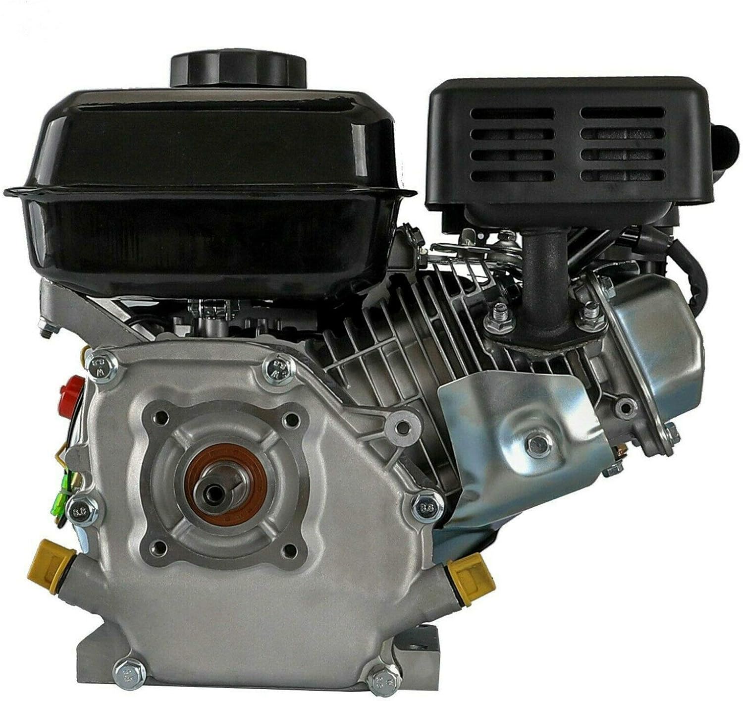 4-Stroke Gas Engine Motor GX160 Motor Replacement 7.5HP 210CC Pull Start Air Cooled Single Cylinder Gas Engine Suitable for Honda GX160 Ideal for Compressor Lawnmower Pump Generator Go Kart Engine
