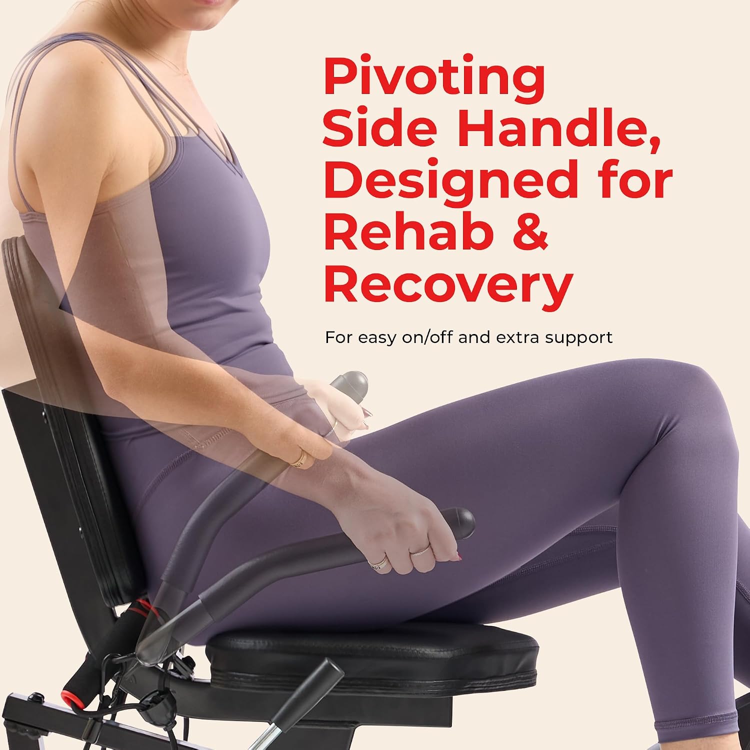 Sunny Health & Fitness Smart Recumbent Bike, Wide Cushioned Seat & Back, Indoor Cycling Machine for Adult/Seniors Home Exercise, Free SunnyFit App Connection