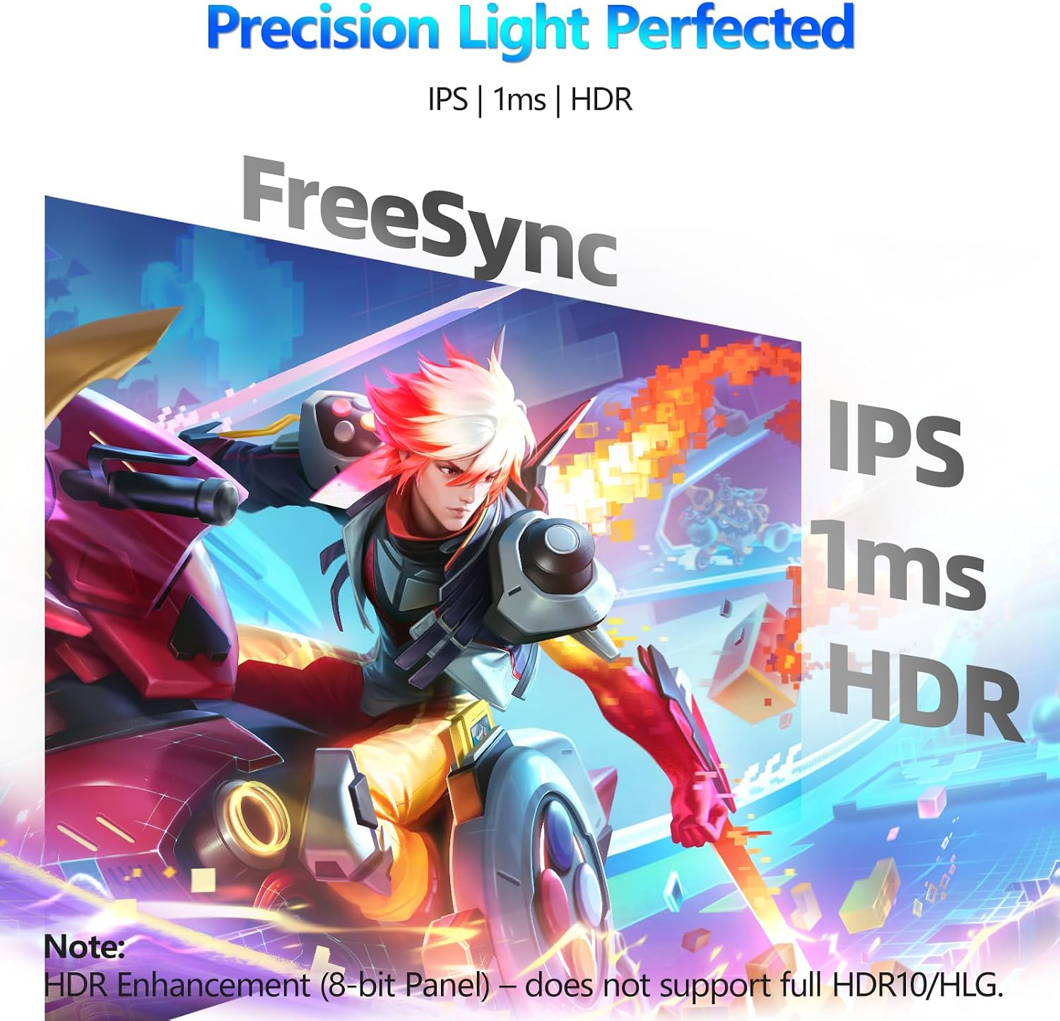 Veout 16-inch 2.5K 144Hz Portable Gaming Monitor in 4 Colors, IPS with FreeSync, USB-C & Mini HDMI for Laptop/Mac/PS5/Xbox/Switch - Travel Second Screen V1Pro(Silver)