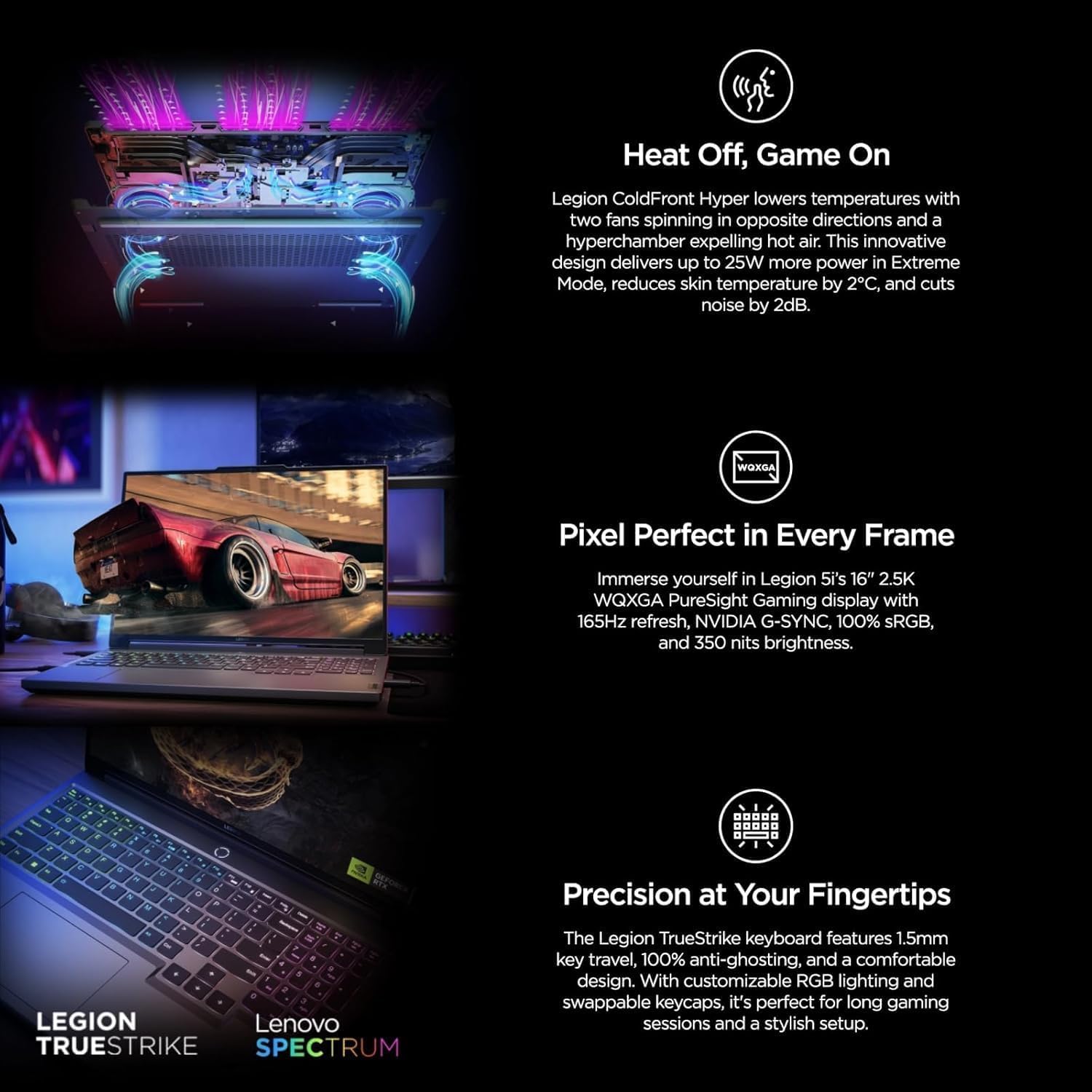 Lenovo Legion 5i Gaming Laptop, NVIDIA RTX 4060, Intel Core i9-14900HX Up to 5.8GHz, 16' WQXGA 165Hz, 32 GB DDR5, 2 TB SSD, Wi-Fi 6E, Windows 11 Pro, Microsoft Office Lifetime License, w/Accessories
