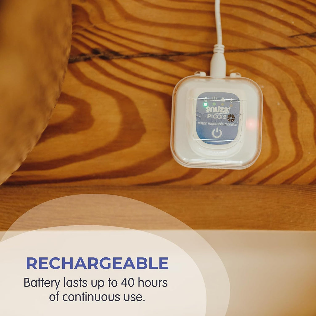 Snuza Pico 2 – Smart Sleep Monitor | Connect to App Or Use As Standalone Device | Tracks Movement, Sleep Patterns, Body Position & Skin Temperature | Real-Time Alerts for Safer Sleeping