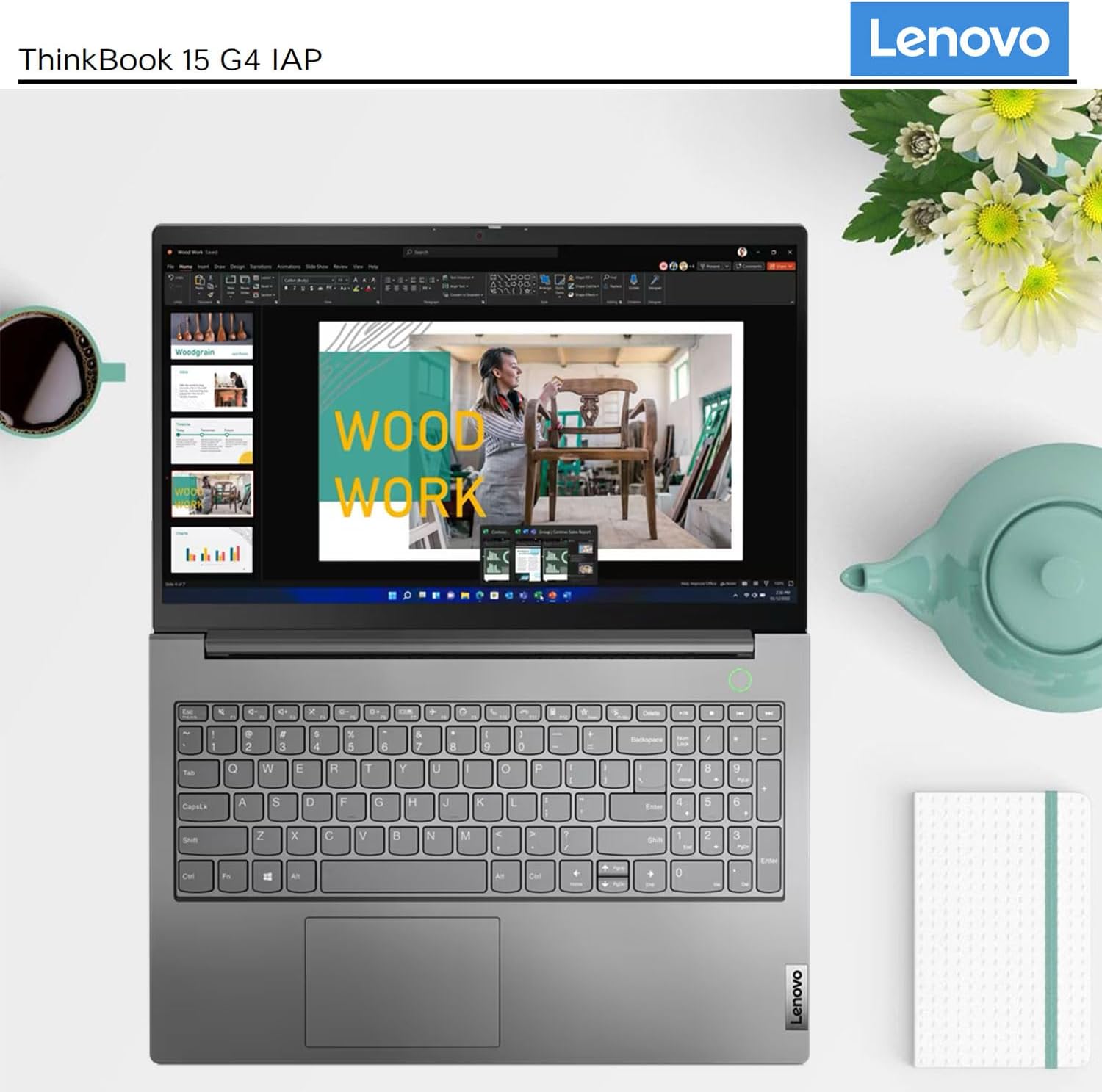 Lenovo ThinkBook 15 Gen 4 Business Laptop, 15.6' FHD Display, Intel i7-1255U, 40GB RAM, 1TB SSD, HDMI, Thunderbolt 4, Webcam, Wi-Fi 6, Fingerprint Reader, SD Card Reader, Windows 11 Pro, Grey