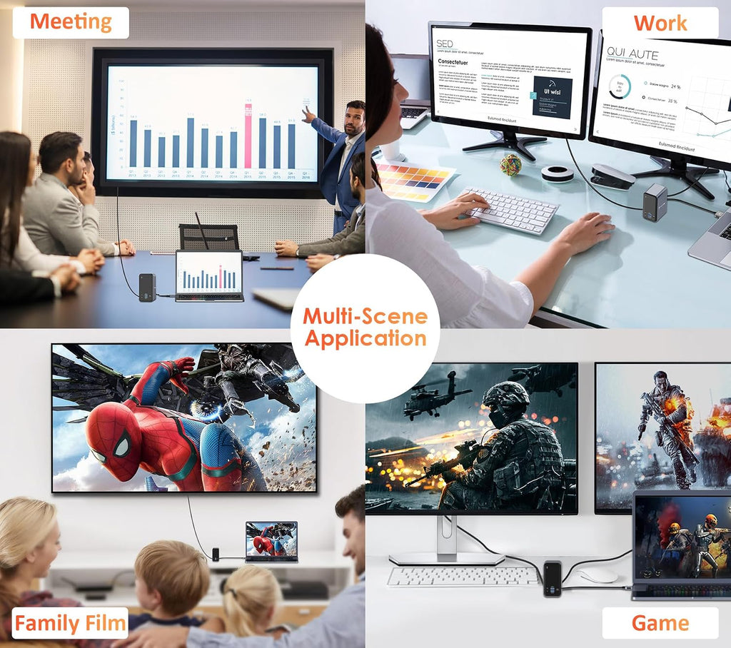 USB C Docking Station Dual Monitor for MacBook Pro, 16 in 2 USB C Laptop Docking Station Dual Monitor HDMI for MacBook Pro/Air with 2 4K HDMI Display, 6 USB A,USB C, SD&Micro SD,LAN, 87W PD 3.0