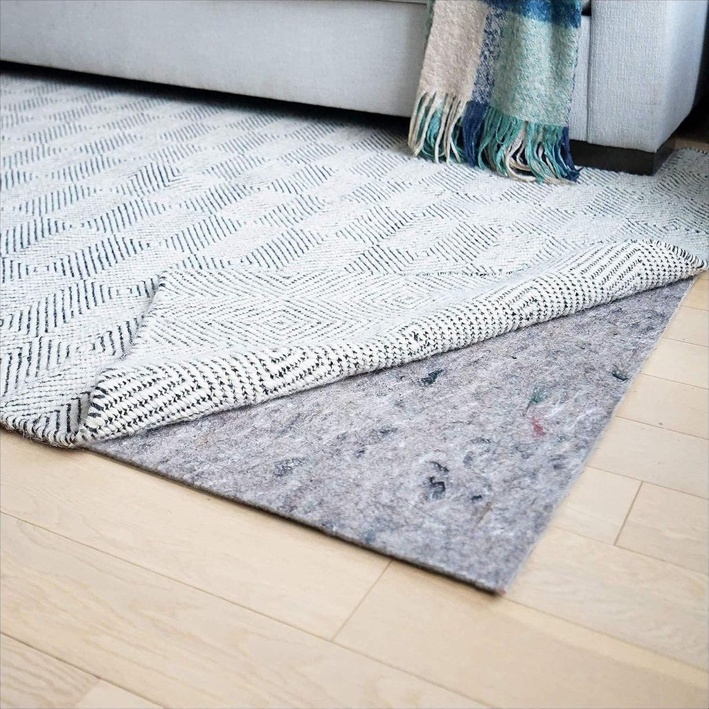 RUGPADUSA, 5'3' x 7'6', 100% Felt Rug Pad (1/2' Thick), Safe for All Floors, Low-VOC, Made in the USA, 2-Year Warranty