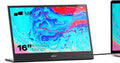 MP Mobile Pixels Glance Laptop Portable Monitor, 16 Inch 1080P FHD Display USB-C/HDMI Portable Monitors, Travel Monitor with Dual Speakers for macOS/Windows/DeX