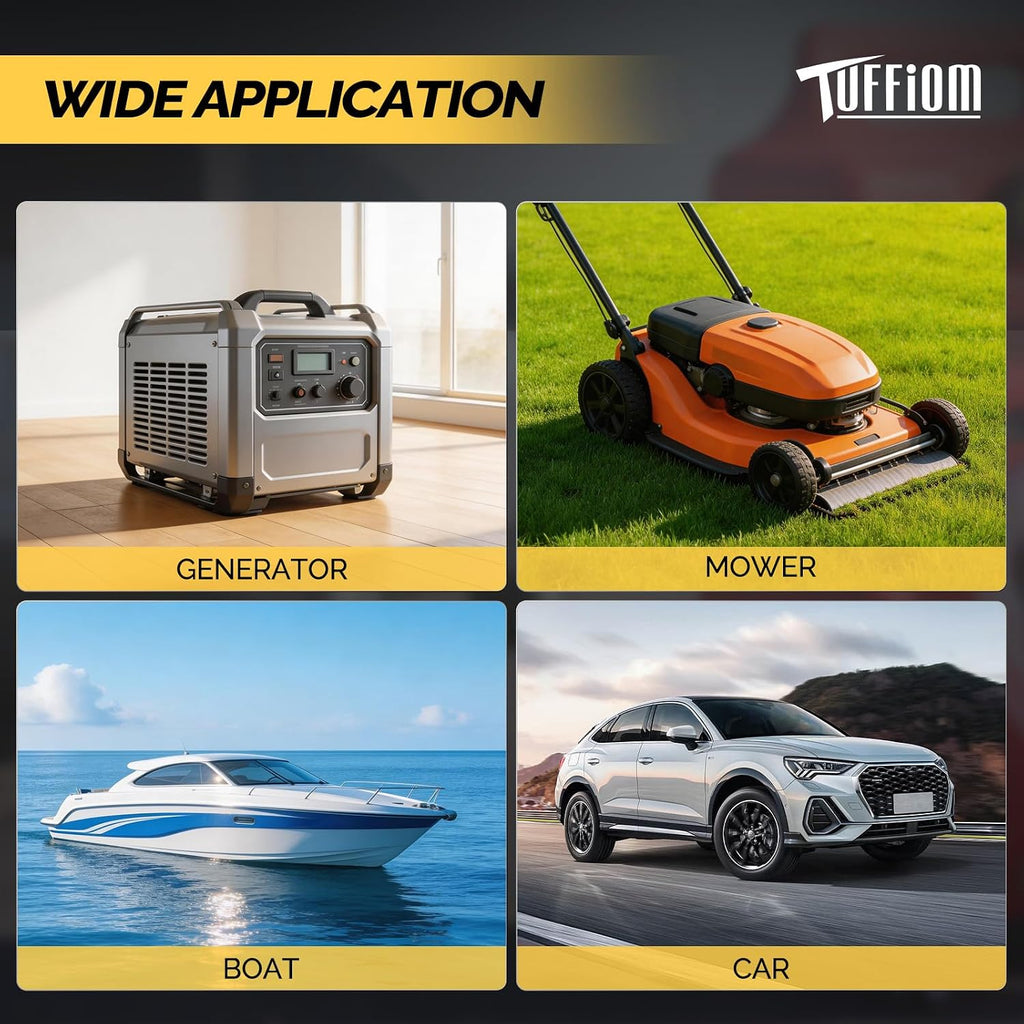 TUFFIOM 15 Gallon Fuel Gas Caddy w/Wheels & Manual Transfer Pump, Portable Diesel Fuel Transfer Storage Tank w/10ft Hose, Gasoline Can Container for ATV Car Mowers Tractor Boat Motorcycle