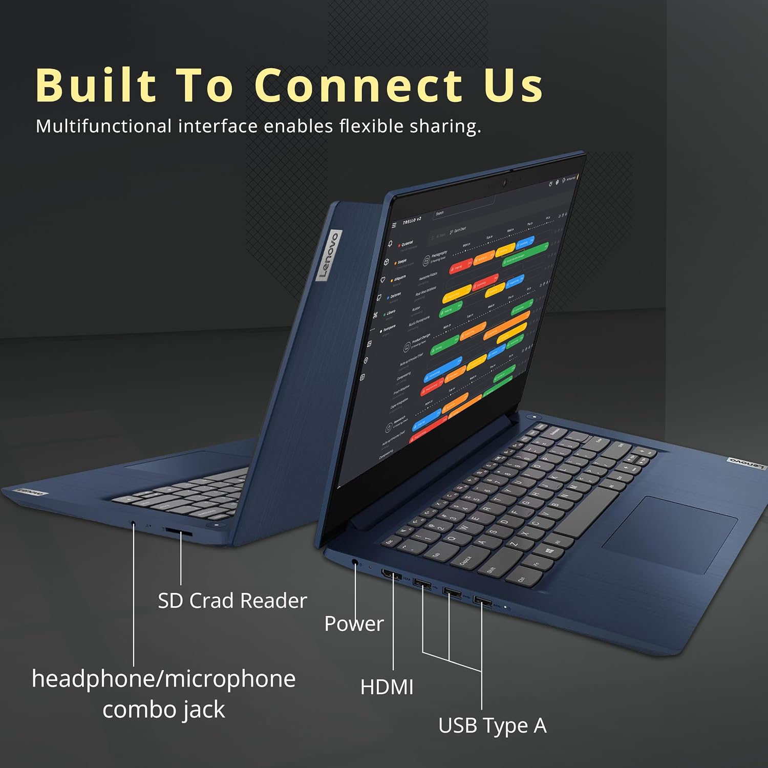 Lenovo IdeaPad 3 14' Full HD Laptop, AMD Ryzen 3 3250U, 8GB DDR4 RAM, 1TB HDD, AMD Radeon Graphics, Webcam, HDMI, Wi-Fi, Windows 11, Abyss Blue (Renewed)