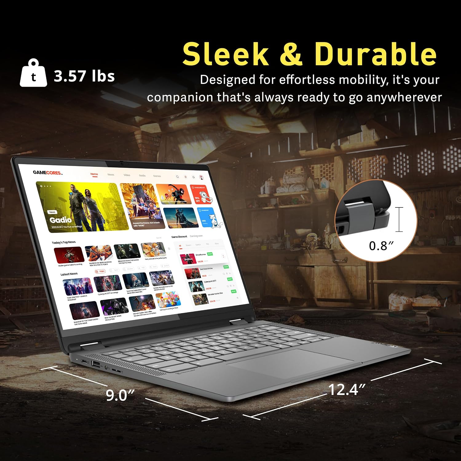 Lenovo IdeaPad Flex 5i Plus Chromebook, 14' WUXGA 2-in-1 Touchscreen Laptop, Intel i3-1315U, 8GB RAM, 128GB SSD, Intel UHD Graphics, Backlit Keyboard, Chrome OS, Gray (Renewed)