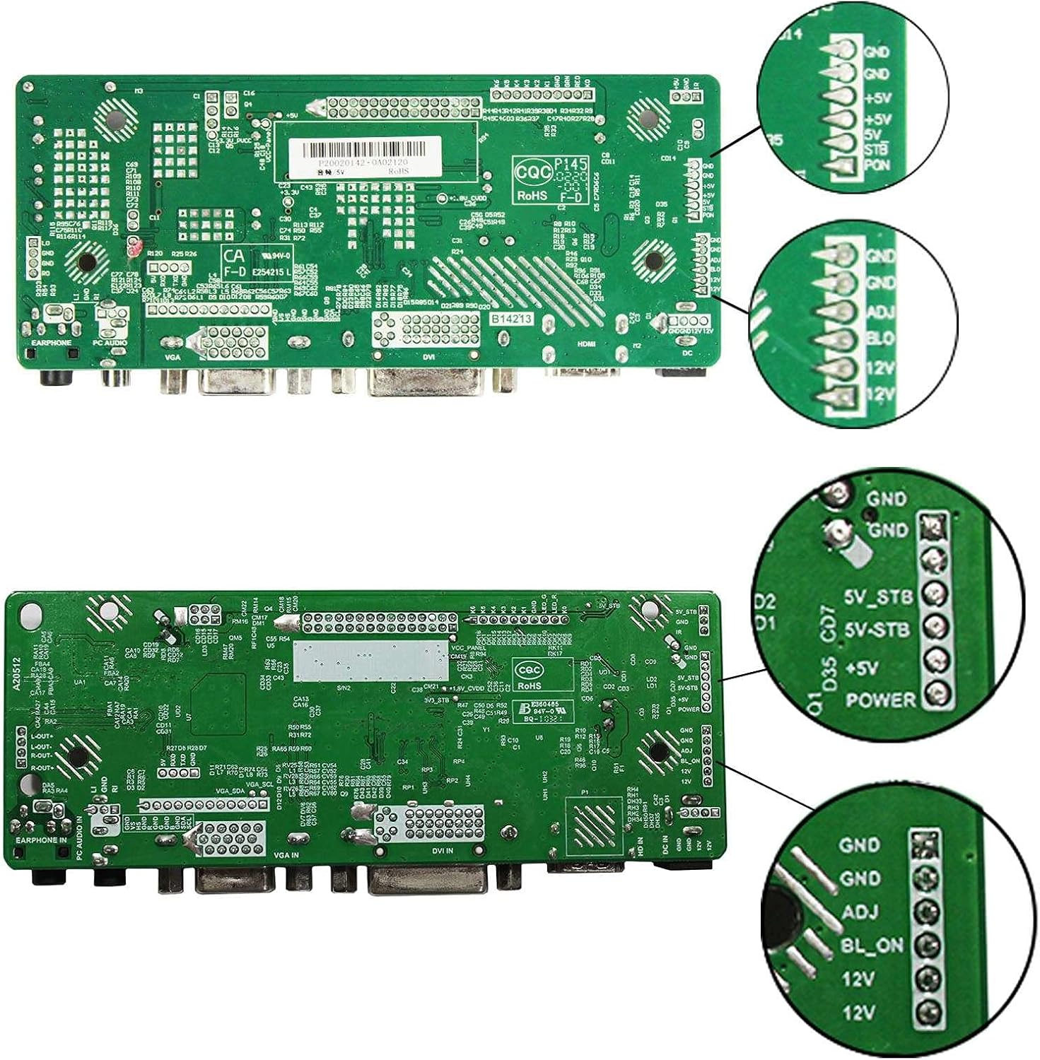VSDISPLAY 10.4' 10.4 Inch 1024X768 LCD Screen VS104T-004A with DVI VGA Audio LCD Controller Board 68676